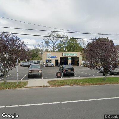 Thumbnail image of the front of a dentist office practice with the name Beach Dental PC which is located in Center Moriches, NY