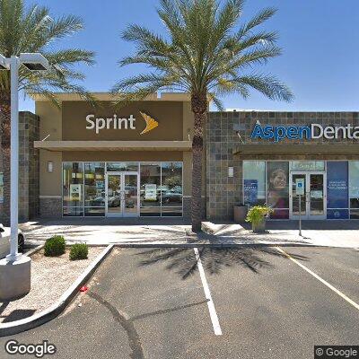 Thumbnail image of the front of a dentist office practice with the name Aspen Dental which is located in Chandler, AZ