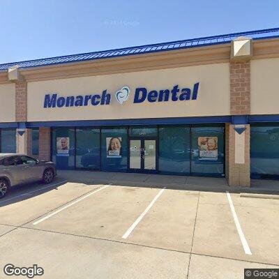 Thumbnail image of the front of a dentist office practice with the name Monarch Dental & Orthodontics which is located in Mansfield, TX