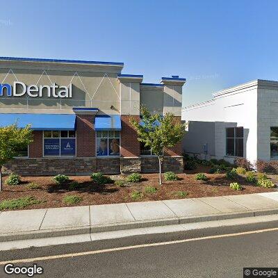 Thumbnail image of the front of a dentist office practice with the name Aspen Dental which is located in Medford, OR