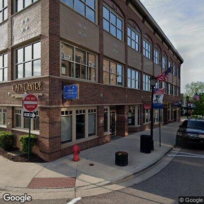 Thumbnail image of the front of a dentist office practice with the name Rangel Orthodontics which is located in Northville, MI