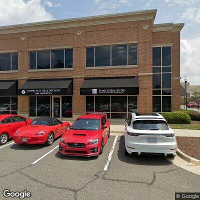 Thumbnail image of the front of a dentist office practice with the name South Riding Smiles which is located in South Riding, VA