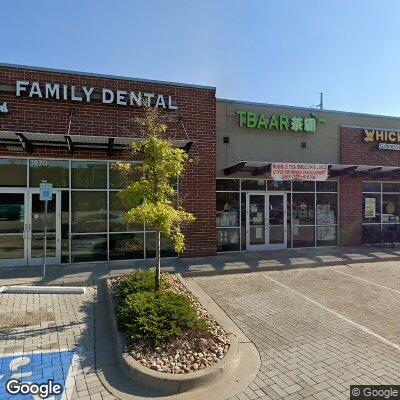 Thumbnail image of the front of a dentist office practice with the name University Park Family Dental which is located in Denver, CO