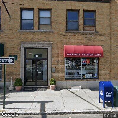 Thumbnail image of the front of a dentist office practice with the name Tuckahoe Denture Ctr which is located in Tuckahoe, NY