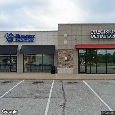 Thumbnail image of the front of a dentist office practice with the name Burgess Orthodontics which is located in Imperial, MO