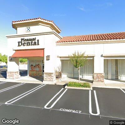 Thumbnail image of the front of a dentist office practice with the name Pleasant Dental which is located in Roseville, CA