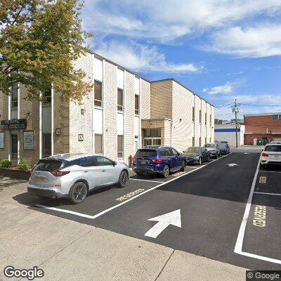 Thumbnail image of the front of a dentist office practice with the name Dentures Plus which is located in Hawthorne, NJ