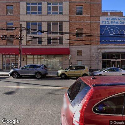 Thumbnail image of the front of a dentist office practice with the name Rutgers Health University Dental Associates which is located in New Brunswick, NJ