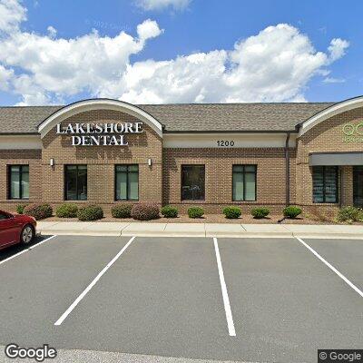 Thumbnail image of the front of a dentist office practice with the name Lakeshore Dental which is located in Fort Mill, SC