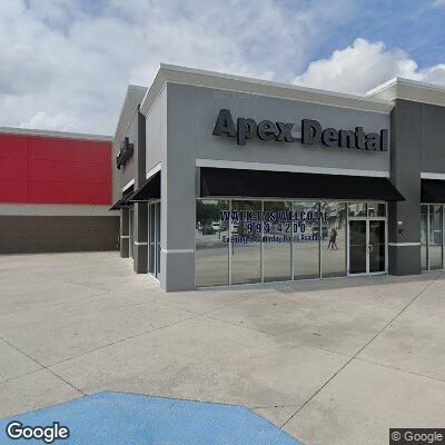 Thumbnail image of the front of a dentist office practice with the name Apex Dental which is located in Wesley Chapel, FL