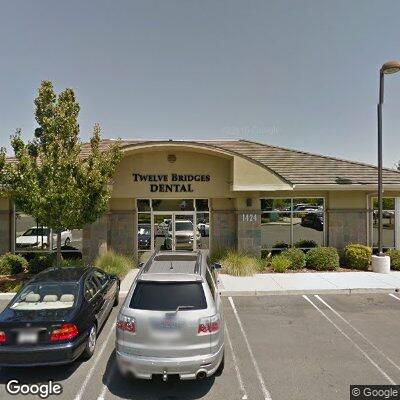 Thumbnail image of the front of a dentist office practice with the name Twelve Bridges Dental Group which is located in Roseville, CA