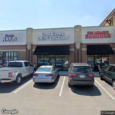 Thumbnail image of the front of a dentist office practice with the name Cool Creek Dentistry which is located in Carmel, IN