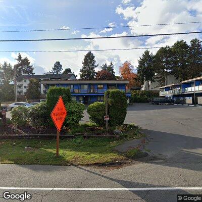 Thumbnail image of the front of a dentist office practice with the name Highline Dental Clinic which is located in Burien, WA