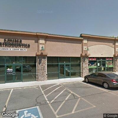 Thumbnail image of the front of a dentist office practice with the name Couser Orthodontics which is located in Kaysville, UT