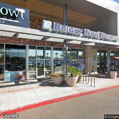 Thumbnail image of the front of a dentist office practice with the name Bright Now! Dental & Orthodontics which is located in Phoenix, AZ