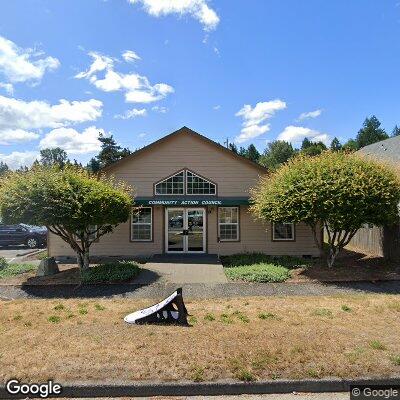 Thumbnail image of the front of a dentist office practice with the name Mason Community Dental Clinic which is located in Shelton, WA