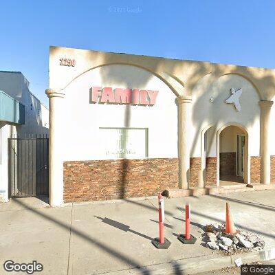 Thumbnail image of the front of a dentist office practice with the name Family Dentistry which is located in Long Beach, CA