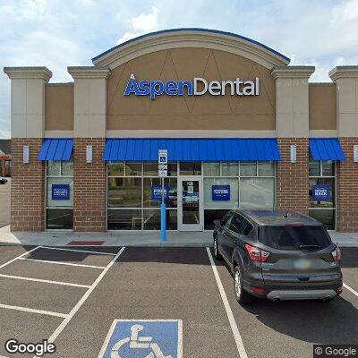 Thumbnail image of the front of a dentist office practice with the name Aspen Dental which is located in Medina, OH