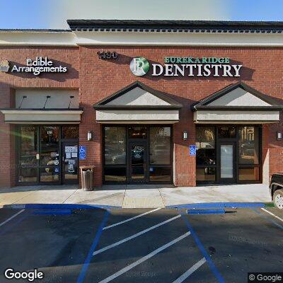 Thumbnail image of the front of a dentist office practice with the name Eureka Ridge Dentistry which is located in Roseville, CA