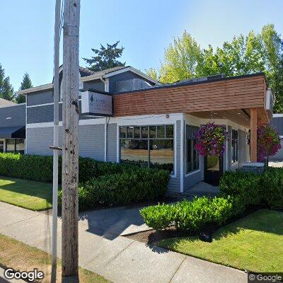 Thumbnail image of the front of a dentist office practice with the name Michael George Orthodontics which is located in Snohomish, WA