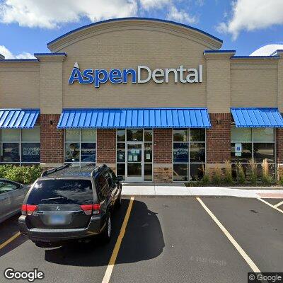 Thumbnail image of the front of a dentist office practice with the name Aspen Dental which is located in Bolingbrook, IL