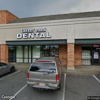 Thumbnail image of the front of a dentist office practice with the name Cherry Park Dental which is located in Troutdale, OR