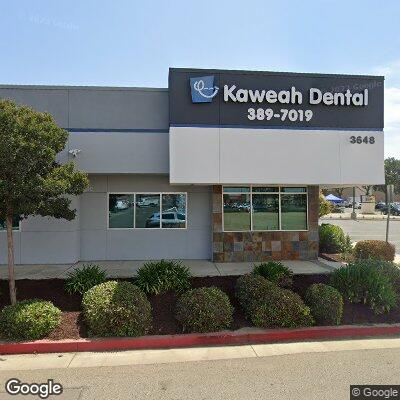 Thumbnail image of the front of a dentist office practice with the name Kaweah Dental which is located in Visalia, CA