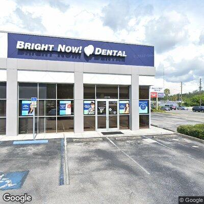 Thumbnail image of the front of a dentist office practice with the name Bright Now! Dental & Orthodontics which is located in Clearwater, FL