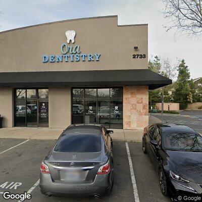 Thumbnail image of the front of a dentist office practice with the name Ora Dentistry which is located in Elk Grove, CA