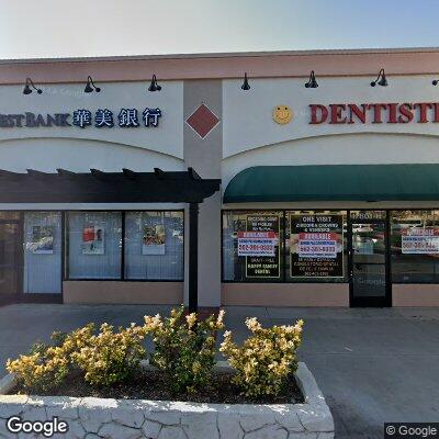 Thumbnail image of the front of a dentist office practice with the name Happy Family Dental which is located in Artesia, CA