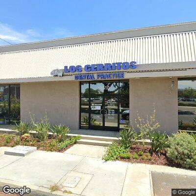 Thumbnail image of the front of a dentist office practice with the name Los Cerritos Dental Practice which is located in Artesia, CA