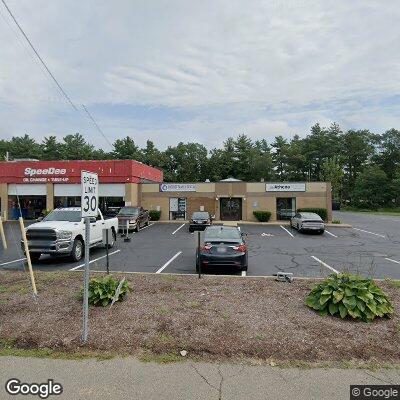 Thumbnail image of the front of a dentist office practice with the name Patriot Family Dental which is located in North Attleboro, MA