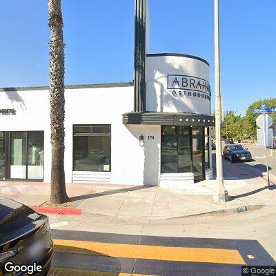 Thumbnail image of the front of a dentist office practice with the name Abraham Orthodontics which is located in Santa Monica, CA