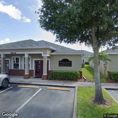 Thumbnail image of the front of a dentist office practice with the name DeDomenico Orthodontics which is located in Lutz, FL