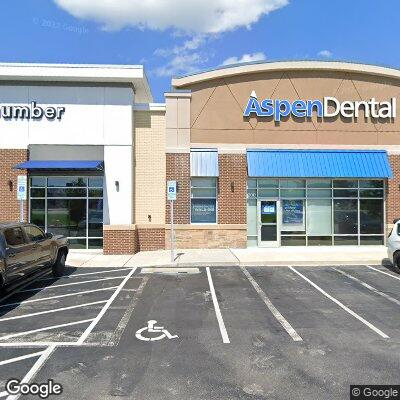 Thumbnail image of the front of a dentist office practice with the name Aspen Dental which is located in Jacksonville, NC