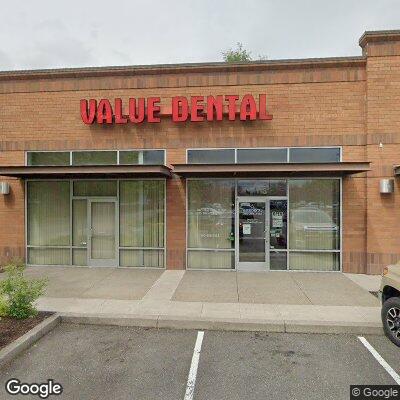 Thumbnail image of the front of a dentist office practice with the name Value Dental which is located in Vancouver, WA