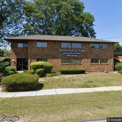 Thumbnail image of the front of a dentist office practice with the name Gentle Dental Care, Peltzer which is located in Plainville, CT