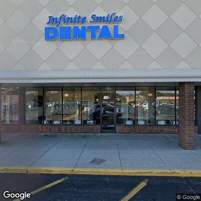 Thumbnail image of the front of a dentist office practice with the name Infinite Smiles Dental which is located in Bolingbrook, IL