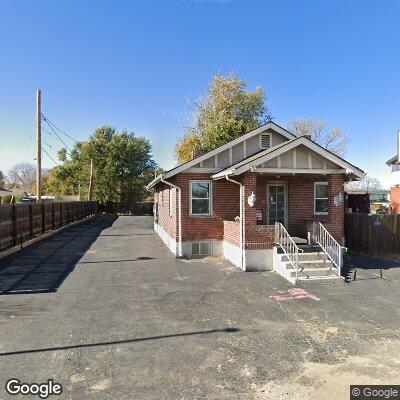 Thumbnail image of the front of a dentist office practice with the name Dentures Inc which is located in Wheat Ridge, CO