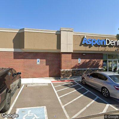 Thumbnail image of the front of a dentist office practice with the name Aspen Dental which is located in Westminster, CO