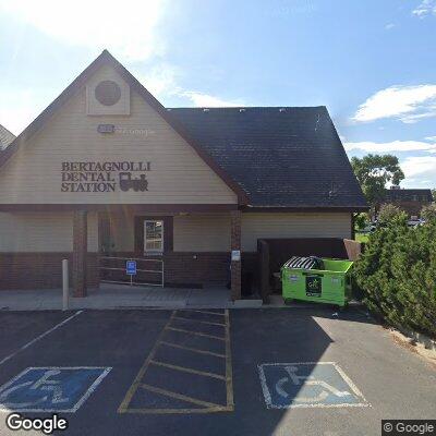 Thumbnail image of the front of a dentist office practice with the name Bertagnolli Dental which is located in Westminster, CO