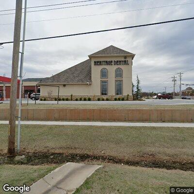 Thumbnail image of the front of a dentist office practice with the name Heritage Dental which is located in Norman, OK