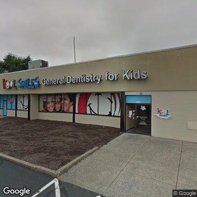 Thumbnail image of the front of a dentist office practice with the name Kool Smiles which is located in New Britain, CT