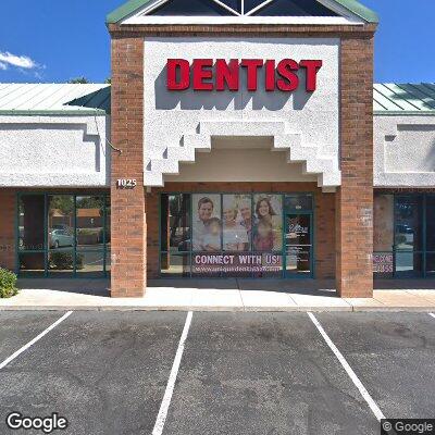 Thumbnail image of the front of a dentist office practice with the name Mesa Dental Implants & Dentures which is located in Mesa, AZ