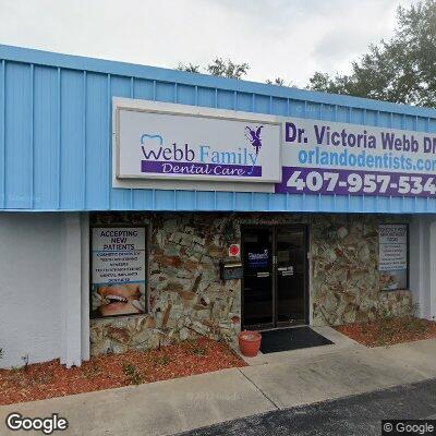 Thumbnail image of the front of a dentist office practice with the name Webb Family Dental Care- Dr. Victoria Webb, DMD & Dr. Lizette Dreyer, DMD which is located in St Cloud, FL