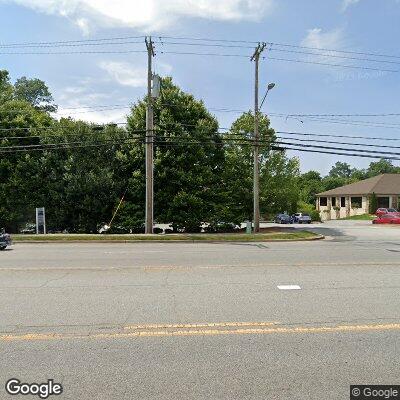 Thumbnail image of the front of a dentist office practice with the name Basil Orthodontics which is located in High Point, NC