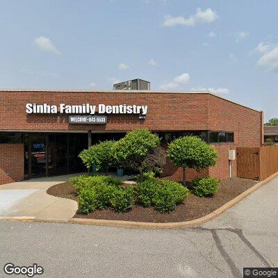 Thumbnail image of the front of a dentist office practice with the name Sinha Family Dentistry which is located in Saint Louis, MO