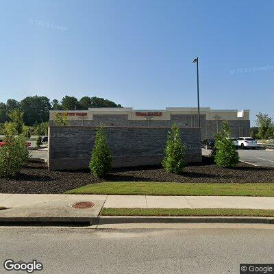 Thumbnail image of the front of a dentist office practice with the name Peachtree Modern Dentistry which is located in Sharpsburg, GA