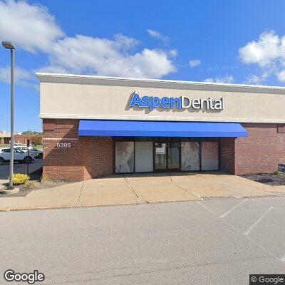 Thumbnail image of the front of a dentist office practice with the name Aspen Dental which is located in Elyria, OH