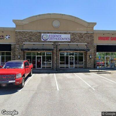 Thumbnail image of the front of a dentist office practice with the name Essence Orthodontics which is located in Tyrone, GA